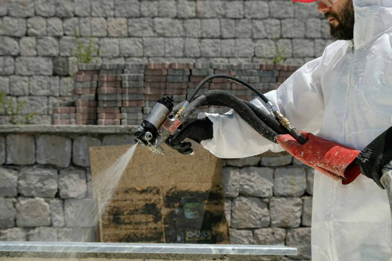 Spray foam insulation